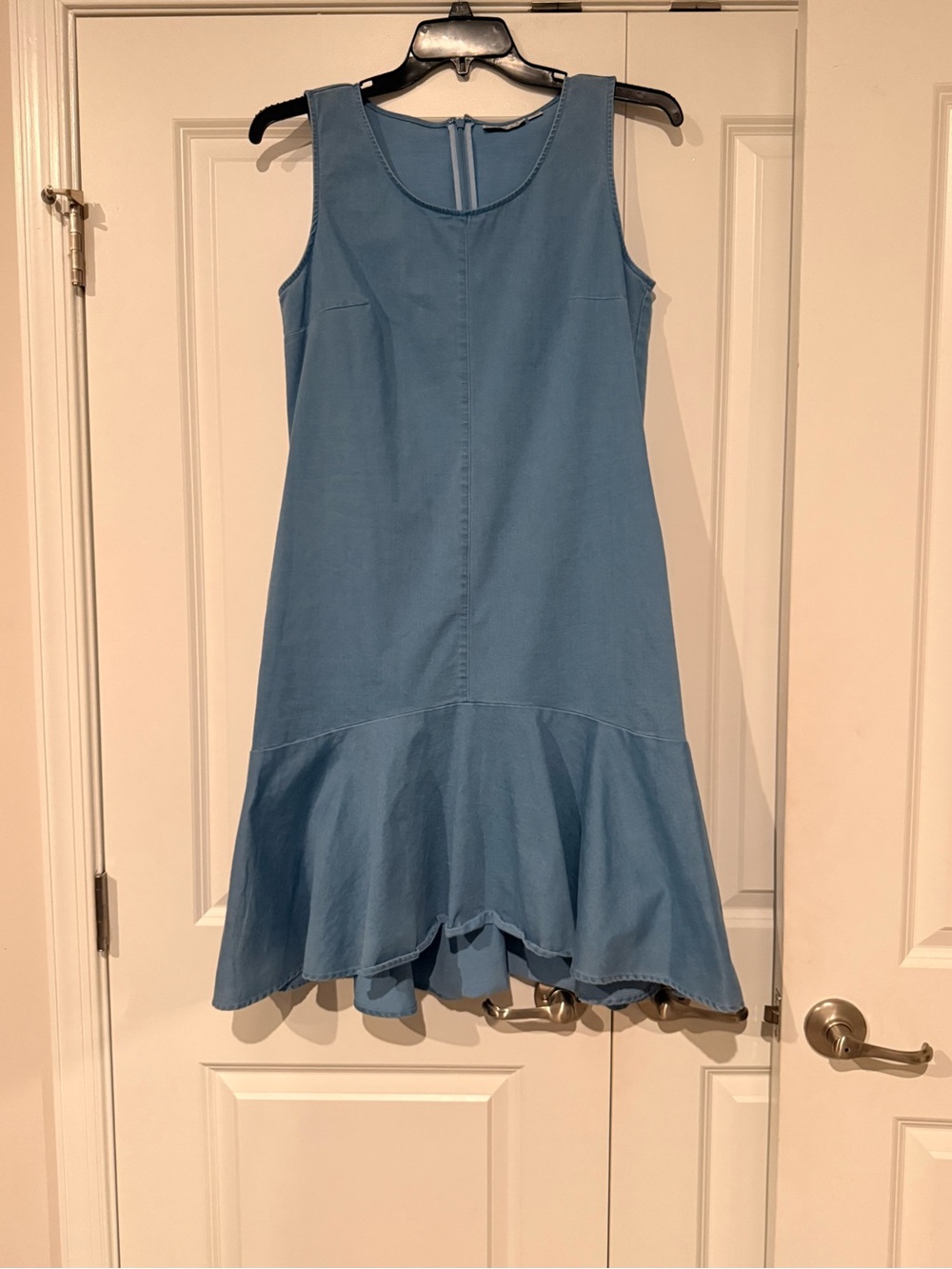 Joan Rivers Dusty Blue Sleeveless Flared-Hem Midi Dress